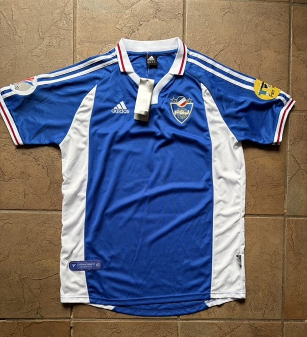 Adidas FSJ Yugoslavia Soccer Jersey Men's ClimaLite UEFA Fair Play NWT Replica L